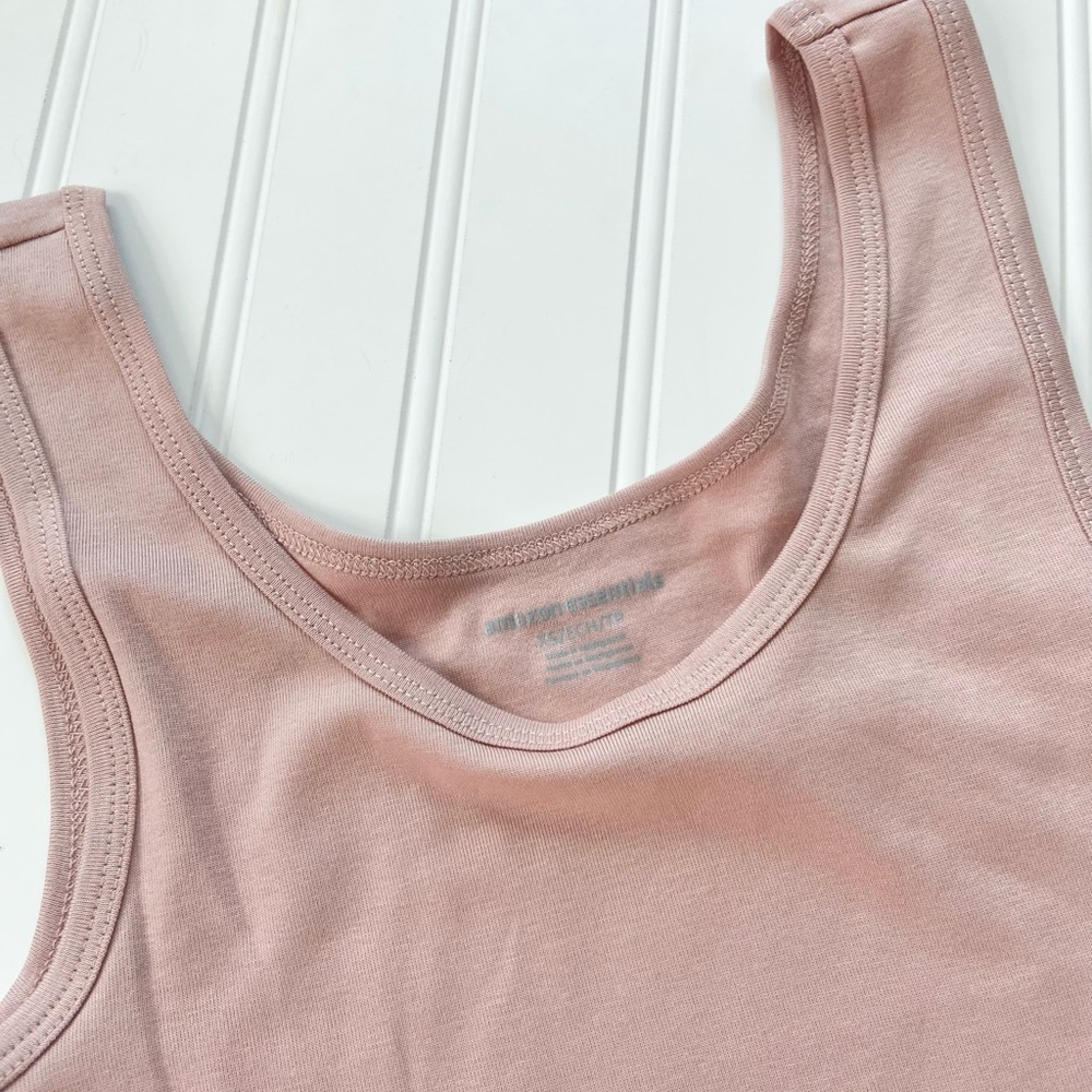 Slim Fit Scoop Neck Tank-beige - Picture 7 of 10